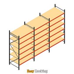 Voordeelrij grootvakstelling AR 3000x5038x1000mm (hxbxd) - 6 niveaus